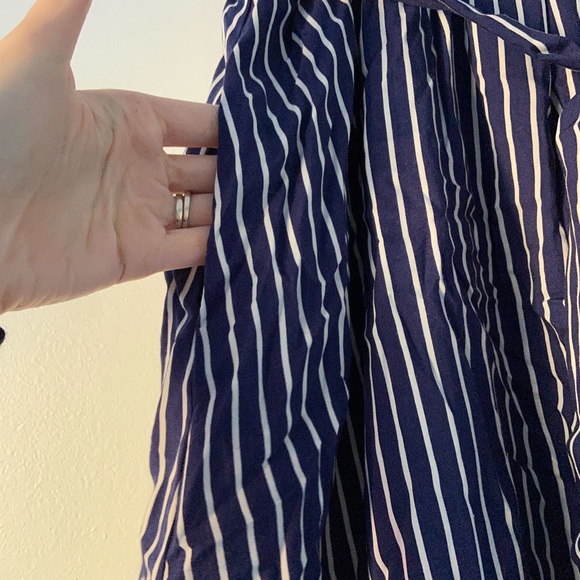 NWT ModCloth Stir Things Up Blue Striped Midi Skirt - Picture 9 of 10